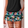 image:imageSummer Mae Blouson Tankini Swimsuits for Women Skirted Bathing Suit 2026Multicolor Flora