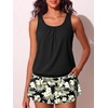 image:imageSummer Mae Blouson Tankini Swimsuits for Women Skirted Bathing Suit 2026Whiteleaf Flower