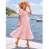 image:imageSummer Mae Smocked Maternity Dress Puff Sleeve Baby Shower Casual OutfitVintage Rose Gingham