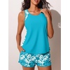 image:imageSummer Mae Blouson Womens Tankini Swimsuits Tummy Control Bathing SuitsLake Bloom