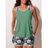 image:imageSummer Mae Blouson Womens Tankini Swimsuits Tummy Control Bathing SuitsNavy Garden