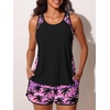 image:imageSummer Mae Blouson Womens Tankini Swimsuits Tummy Control Bathing SuitsSunset Palm