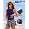 image:imageSummer Mae Women Tankini Swimsuits with Skirt Tummy Control High Neck SetDappled Palms