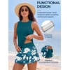 image:imageSummer Mae Women Tankini Swimsuits with Skirt Tummy Control High Neck SetHoliday Flora